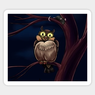 Night owl Sticker